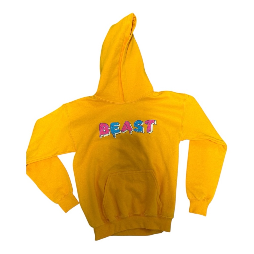 Kids Mr Beast Yellow Hoodie